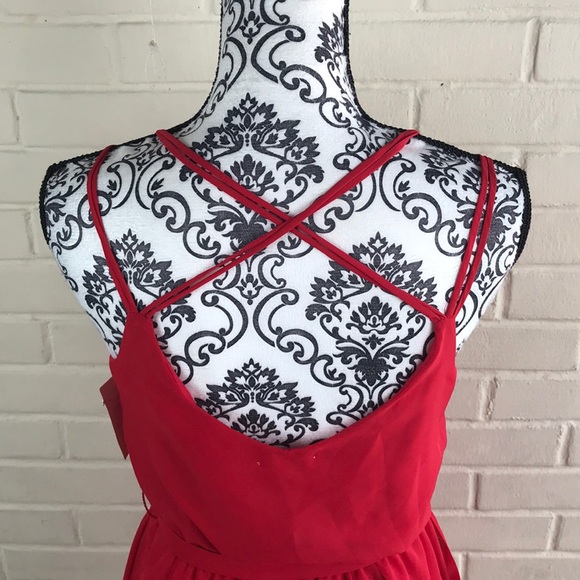 Chelsea28 Red Midi Dress - Picture 4 of 8